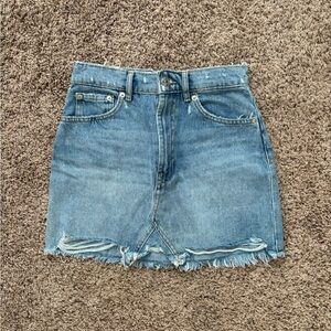 Zara Blue Denim Mini Skirt